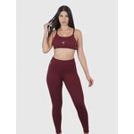 Legging Bordô Usup Confort Poliamida UV 50+ Blackout