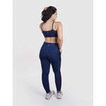 Legging Luna Usup Azul Navy Poliamida Uv 50+ Blackout Bolsos na Lateral 