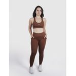 Legging Luna Usup Café Poliamida Uv 50+ Blackout Bolsos na Lateral 