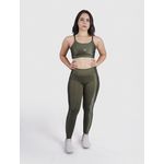 Legging Luna Usup Verde Militar Poliamida Uv 50+ Blackout Bolsos na Lateral 
