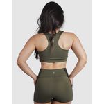Top High Luna Usup Verde Militar Compression Uv 50+ Elastico Com Bojo 