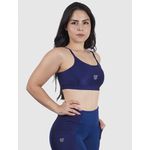 Top Luna Usup Azul Navy Poliamida Uv 50+ Elastico Com Bojo 