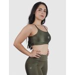 Top Luna Usup Verde Militar Poliamida Uv 50+ Elastico Com Bojo 