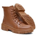 Bota Coturno Feminina Laura Caramelo Vittal - R780Caramelo