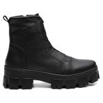 Bota Coturno Feminina Only Vittal em Couro Sola Tratorada e Zíper - R705