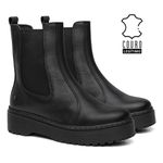 Bota Vittal Luisa em Couro Legitimo - R1010Preto