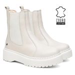 Bota Vittal Luisa OffWhite em Couro Legitimo - R1010-OffWhite