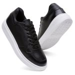 Tênis Sneakers Feminino Em Couro Legitimo Vittal - T200-PTO