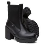 Bota Coturno Feminino Luna Vittal Salto Alto com Elástico Preto - R4020Preto