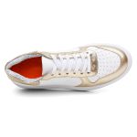 Tênis Sneakers Feminino Em Couro Legitimo Vittal - T200-BCO/DOU