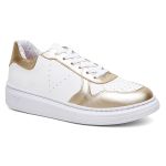Tênis Sneakers Feminino Em Couro Legitimo Vittal - T200-BCO/DOU