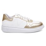 Tênis Sneakers Feminino Em Couro Legitimo Vittal - T200-BCO/DOU