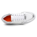 Tênis Sneakers Feminino Em Couro Legitimo Vittal - T200-BCO/PRATA
