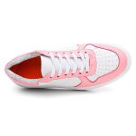 Tênis Sneakers Feminino Em Couro Legitimo Vittal - T200-BCO/ROSA
