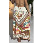 Saia longa estampada