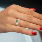 Anel De Formatura Em Prata 950 Feminino Delicado Com Pedras