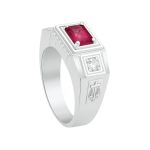 Anel em Prata Formatura Direito Masculino Saul