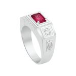 Anel em Prata Formatura Direito Masculino Saul