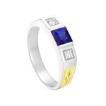 Anel De Formatura Em Prata 950 Com Símbolos Em Ouro 18k