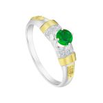 Anel em Prata Formatura Feminino Símbolos e Apliques em Ouro 18k Luxo