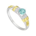 Anel em Prata Formatura Feminino Símbolos e Apliques em Ouro 18k Luxo
