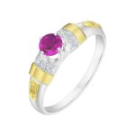 Anel em Prata Formatura Feminino Símbolos e Apliques em Ouro 18k Luxo