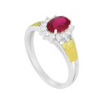 Anel em Prata Formatura Direito Feminino Delicado Oval