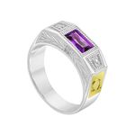 Anel de Formatura Masculino Prata Símbolos Ouro 18k Todos Cursos