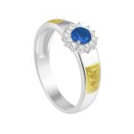 Anel em Prata Formatura Feminino Emblemas Ouro 18k 750
