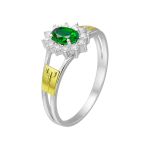 Anel em Prata Formatura Feminino Pedra Zircônia Oval