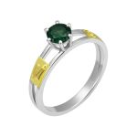 Anel em Prata Formatura Magisterio Modelo Solitário