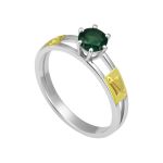 Anel em Prata Formatura Magisterio Modelo Solitário