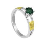 Anel em Prata Formatura Magisterio Modelo Solitário