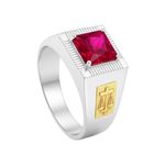 Anel em Prata Formatura Direito Masculino Emblemas Ouro 18k