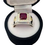 Anel em Prata Formatura Direito Masculino Emblemas Ouro 18k