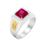 Anel em Prata Formatura Direito Masculino Emblemas Ouro 18k