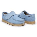 Sapato Velcro Azul Céu