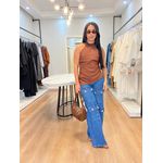 Calça Cargo Jeans 