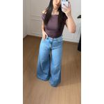 Calça Maxi Flare Jeans 