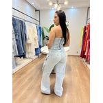 Calça Cargo Lavagem Clara 