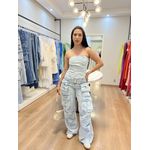 Calça Cargo Lavagem Clara 