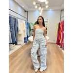 Calça Cargo Lavagem Clara 