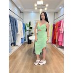 Vestido Beatriz Canelado Verde claro 