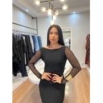 Vestido De Tule Preto