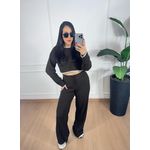 Conjunto Tricot Jolie Marrom