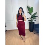 Vestido Lívia Marsala 