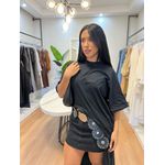 Blusa Túnica Melina Preta