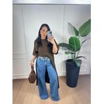Blusa Túnica Melina Marrom