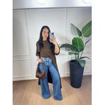 Blusa Túnica Melina Marrom