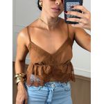 Bata de Renda Marrom